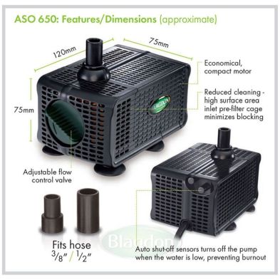 Blagdon Auto Shut-off Feature Pump 650